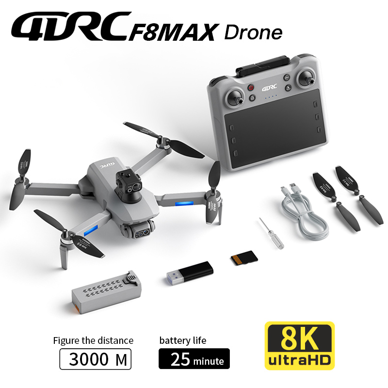 Drone Photogrammetry - โดรน F8 MAX GPS ระดับมืออาชีพ กล้อง