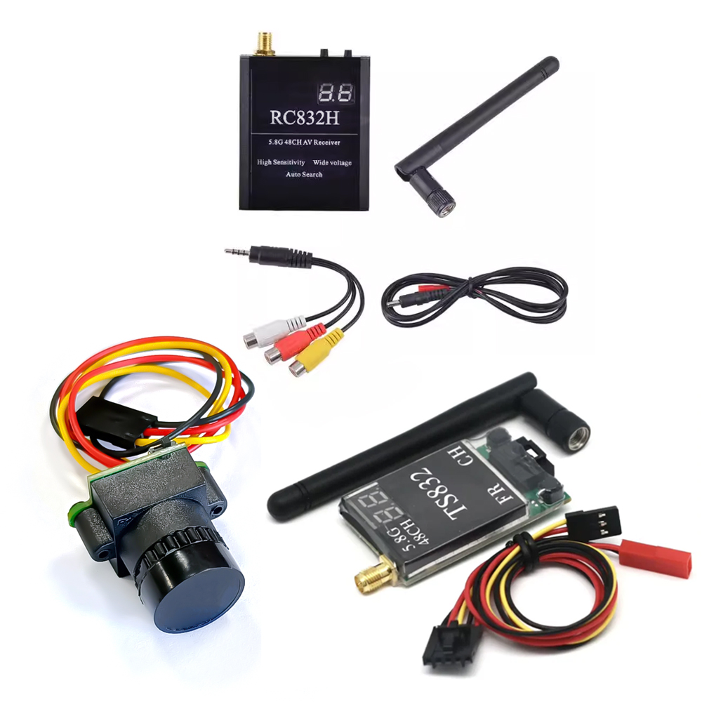 Drone Cinematic - ตัวรับสัญญาณ TS832 +RC832 +กล้อง 1000TVL 48CH