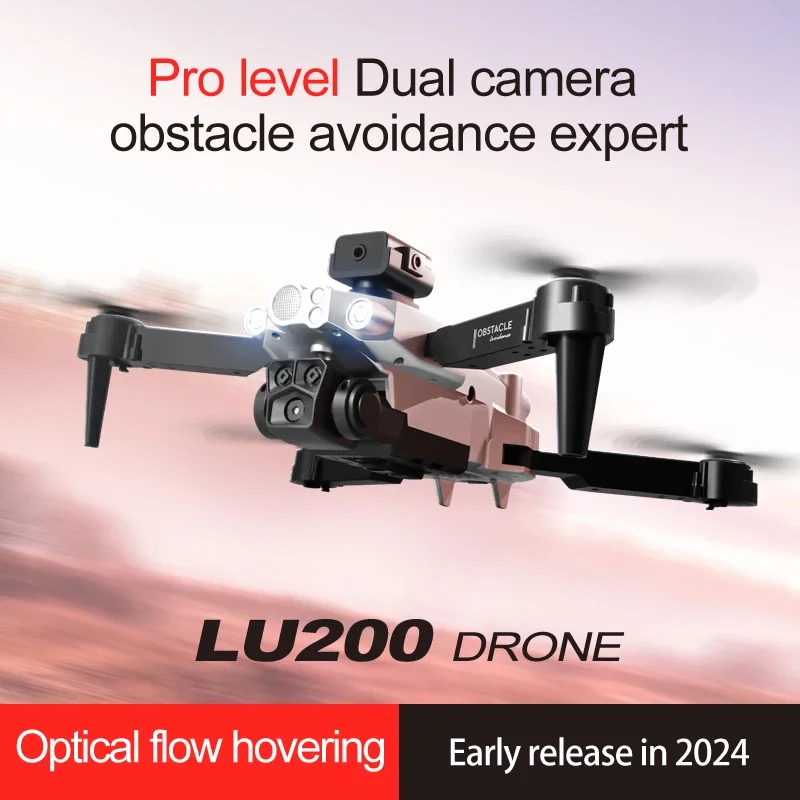 Drone Lidar - โดรน LU200 8K GPS กล้องสามตัว พร้อมระบบหลบหลีกสิ่งกีดขวางรอบทิศทาง,
