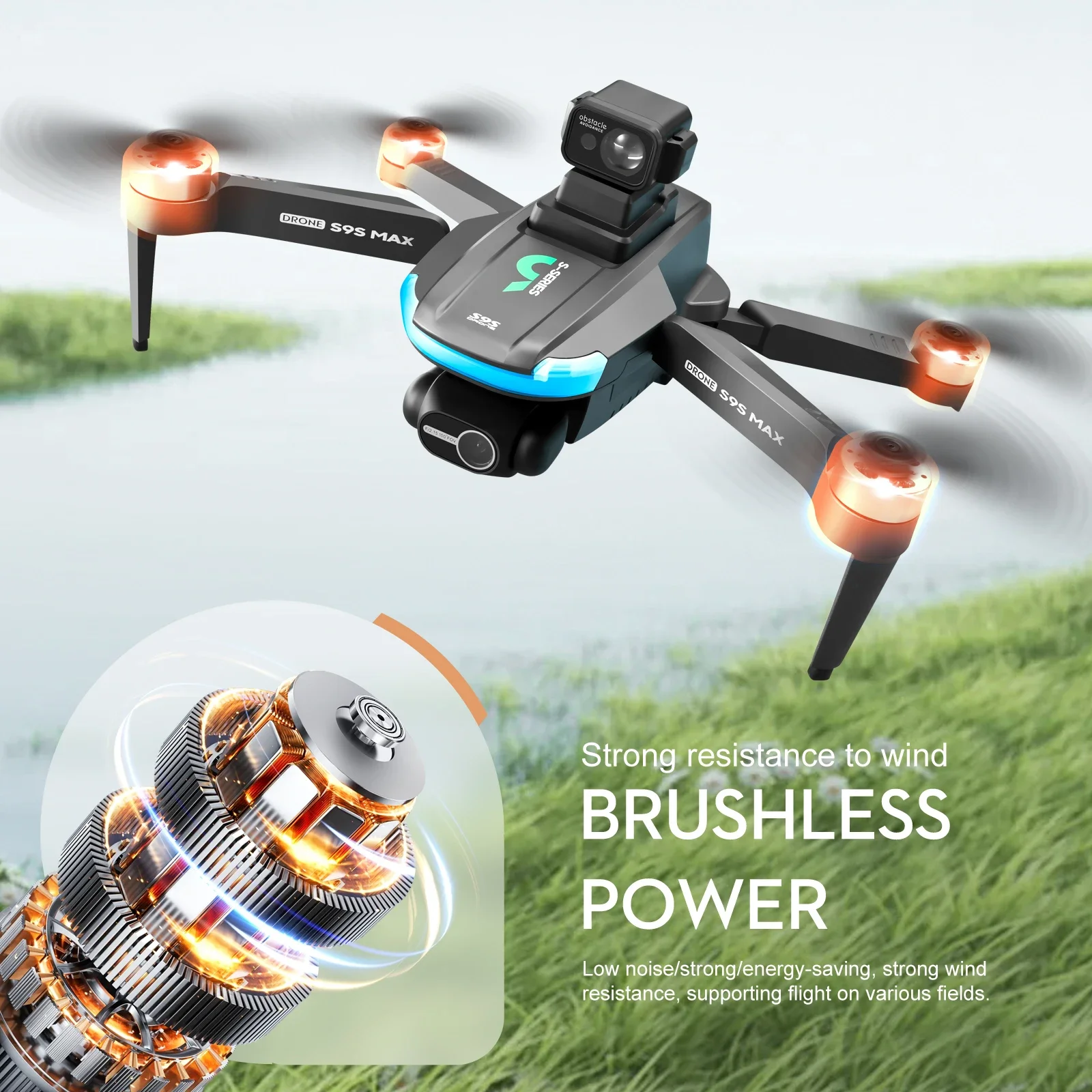 ใหม่S9S MAX MINI Drone 4K 2 แก - Drone Cinematic บทวิจารณ์และราคา