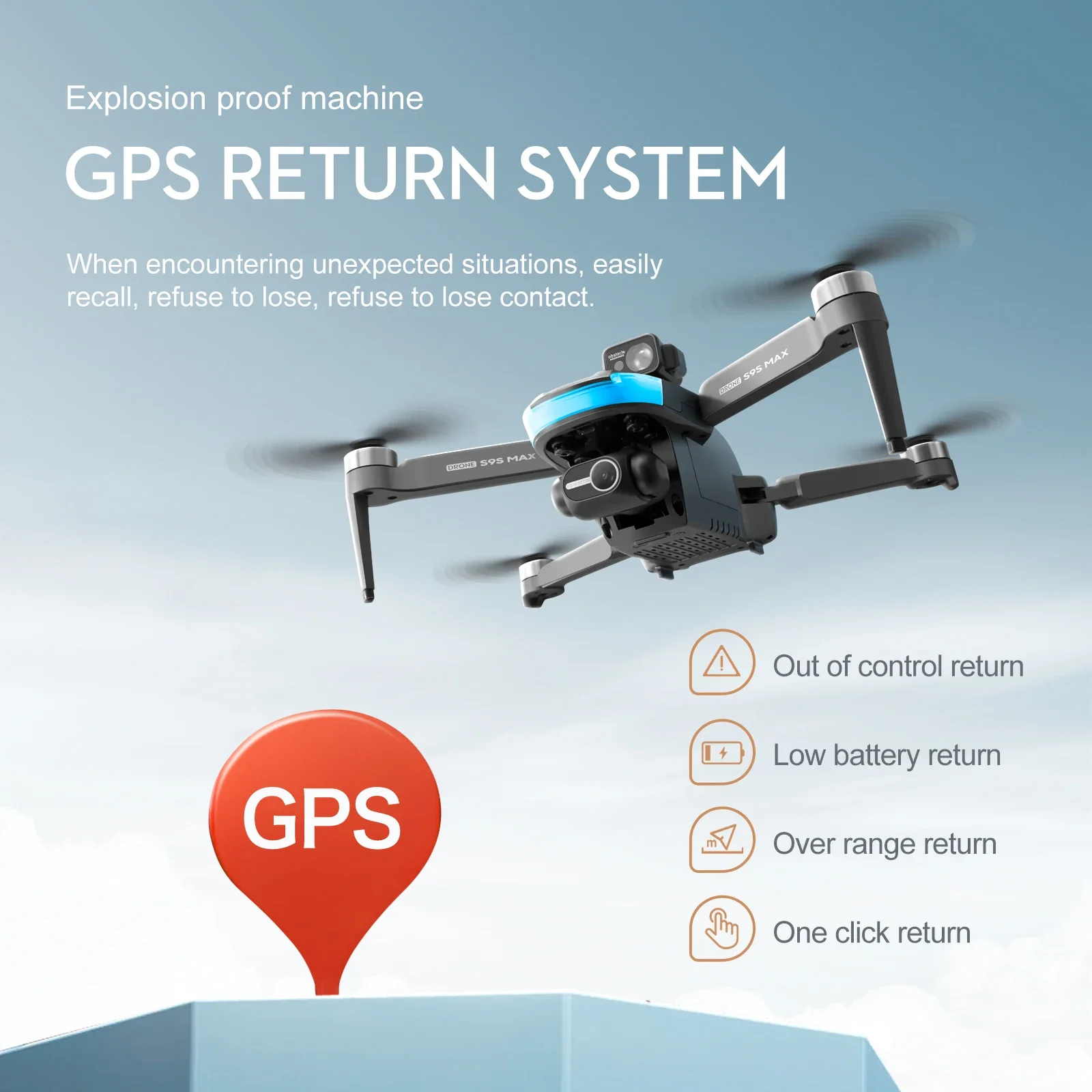 ใหม่S9S MAX MINI Drone 4K 2 แก - Drone Cinematic บทวิจารณ์และราคา